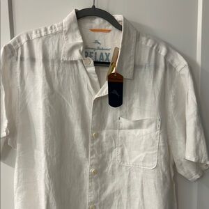 Tommy Bahama White Casual Button Down Shirt